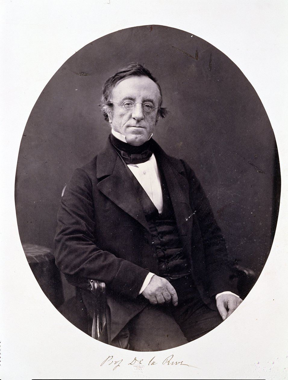 Arthur-Auguste De La Rive (1801-73) (albumiprintti) tekijältä Antoine Francois Jean Claudet