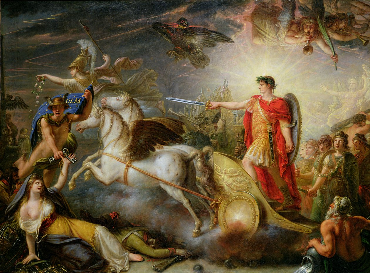 Allegoria Ulmin antautumisesta, 20. lokakuuta 1805 tekijältä Antoine François Callet