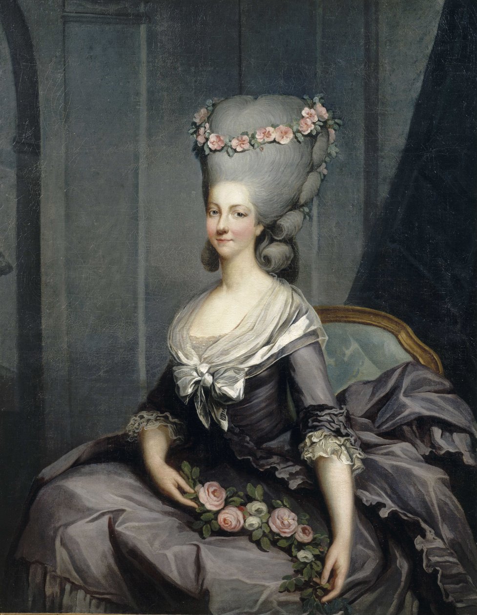Muotokuva Marie Louise Thérèse de Savoie, prinsessa de Lamballe (1749-1792) tekijältä Antoine François Callet