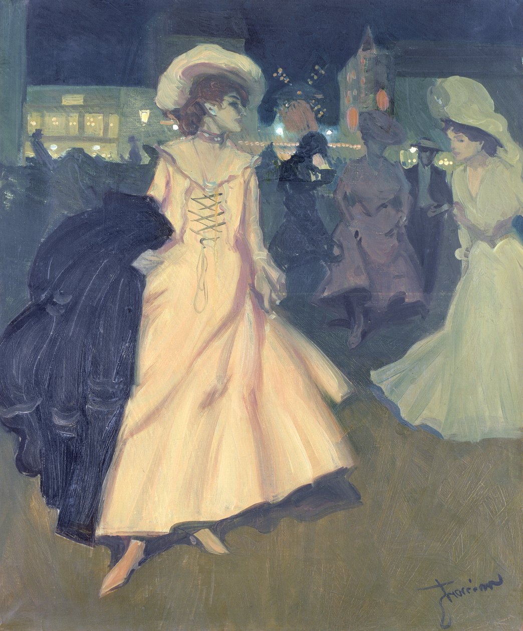 Moulin Rouge -teatterin uloskäynti, 1901-2. tekijältä Antoine Guillaume Minartz
