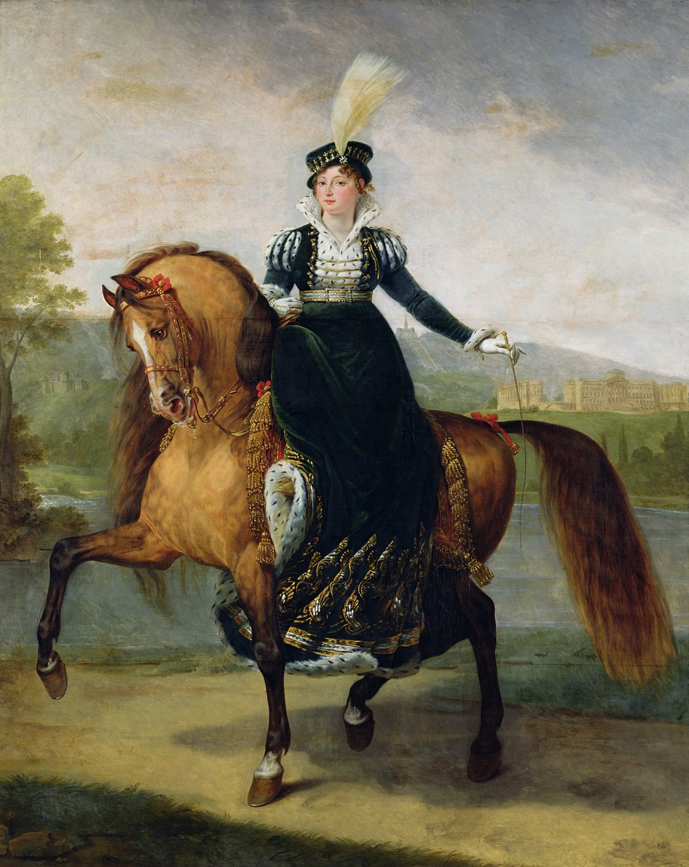 Catherine de Wurtembergin ratsastusmuotokuva tekijältä Antoine Jean Gros