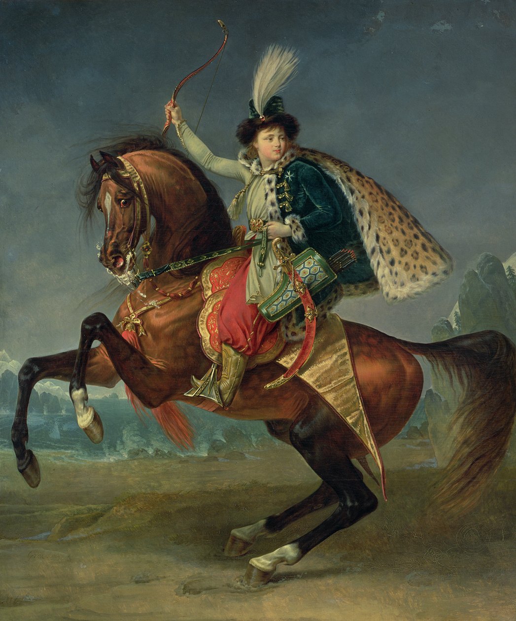 Prinssi Boris Nikolajevitš Jusupov (1794-1849) 1809 (öljy) tekijältä Antoine Jean Gros