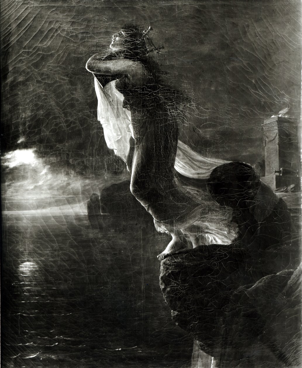 Sappho ja Leucade, joka tunnetaan myös nimellä Sapphon kuolema tekijältä Antoine Jean Gros