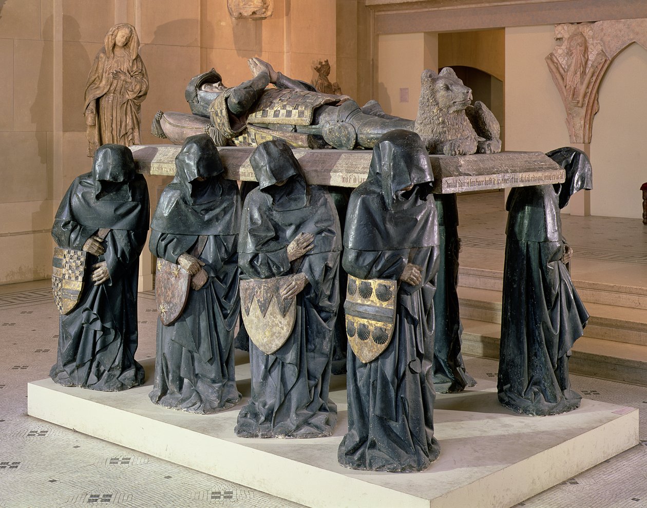 Philippe Potin (1428–1494) hauta Citeaux Abbeystä, n. 1480–1483 (monivärinen kivi) (katso myös 208694) tekijältä Antoine Le Moiturier
