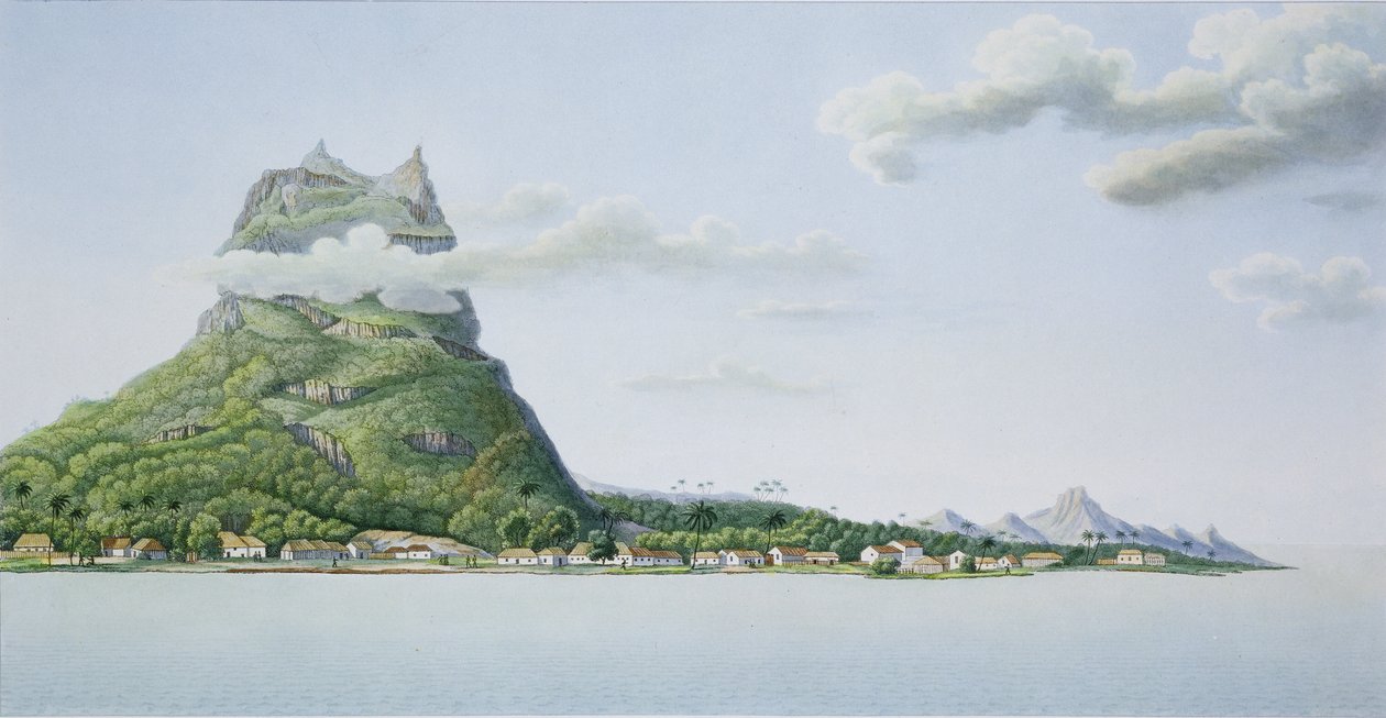 Näkymä Bora Boran saarelta, Louis Claude Desaulses de Freycinet