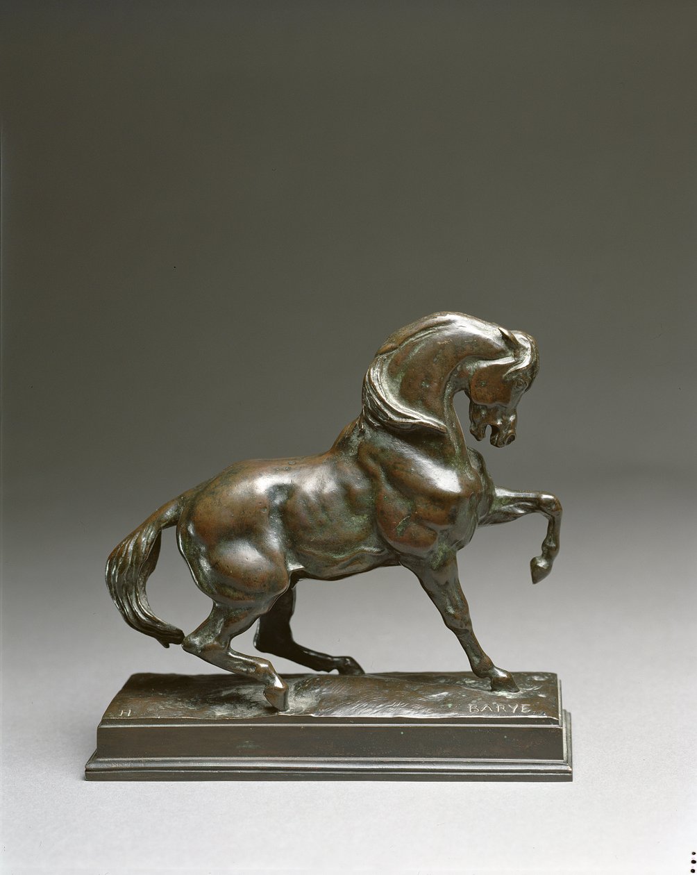 Cheval Turc, 1920 (musta patinoitu pronssi) tekijältä Antoine Louis Barye