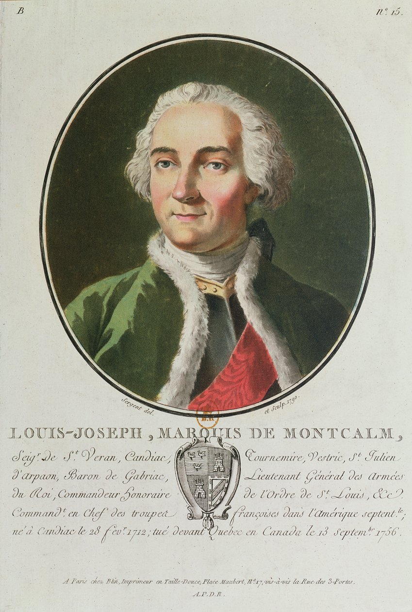 Louis-Joseph de Montcalm (1712-59) 1790 tekijältä Antoine Louis Francois Sergent Marceau