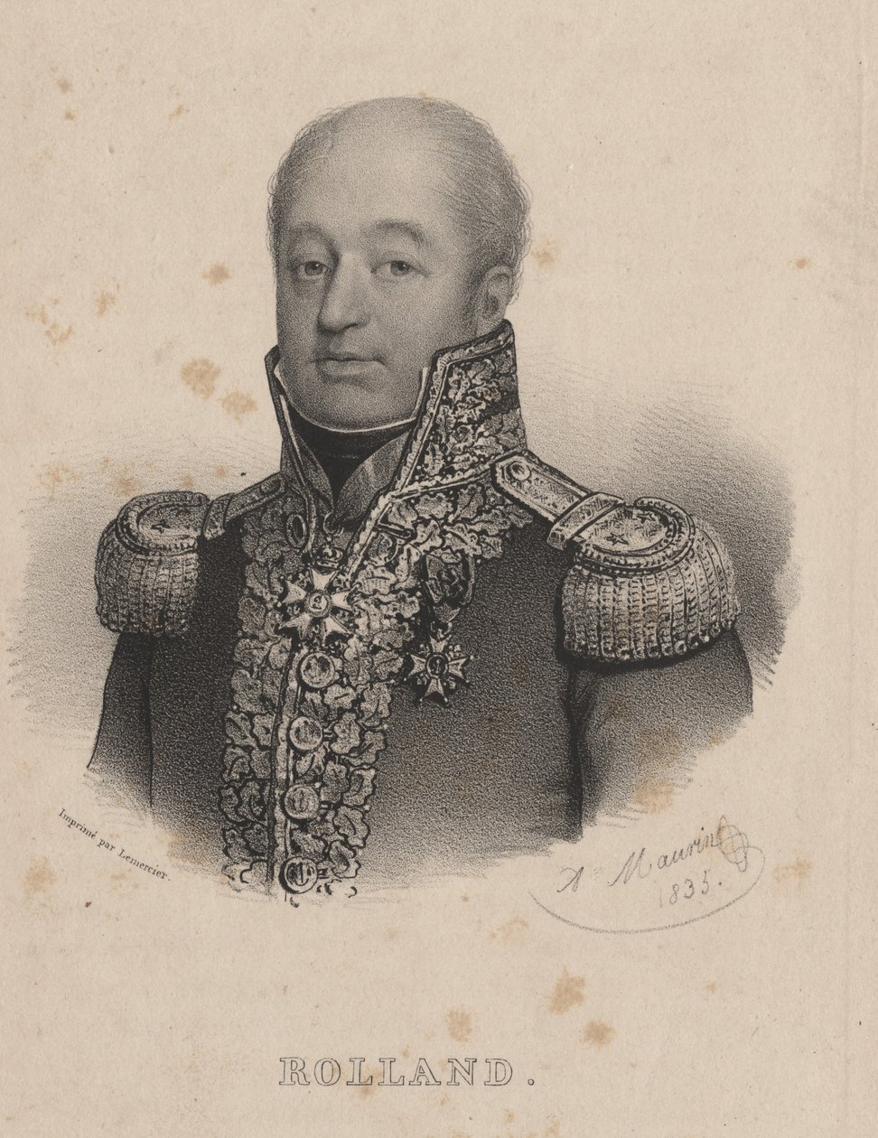 Rolland, Lemercierin lito, 1835 tekijältä Antoine Maurin