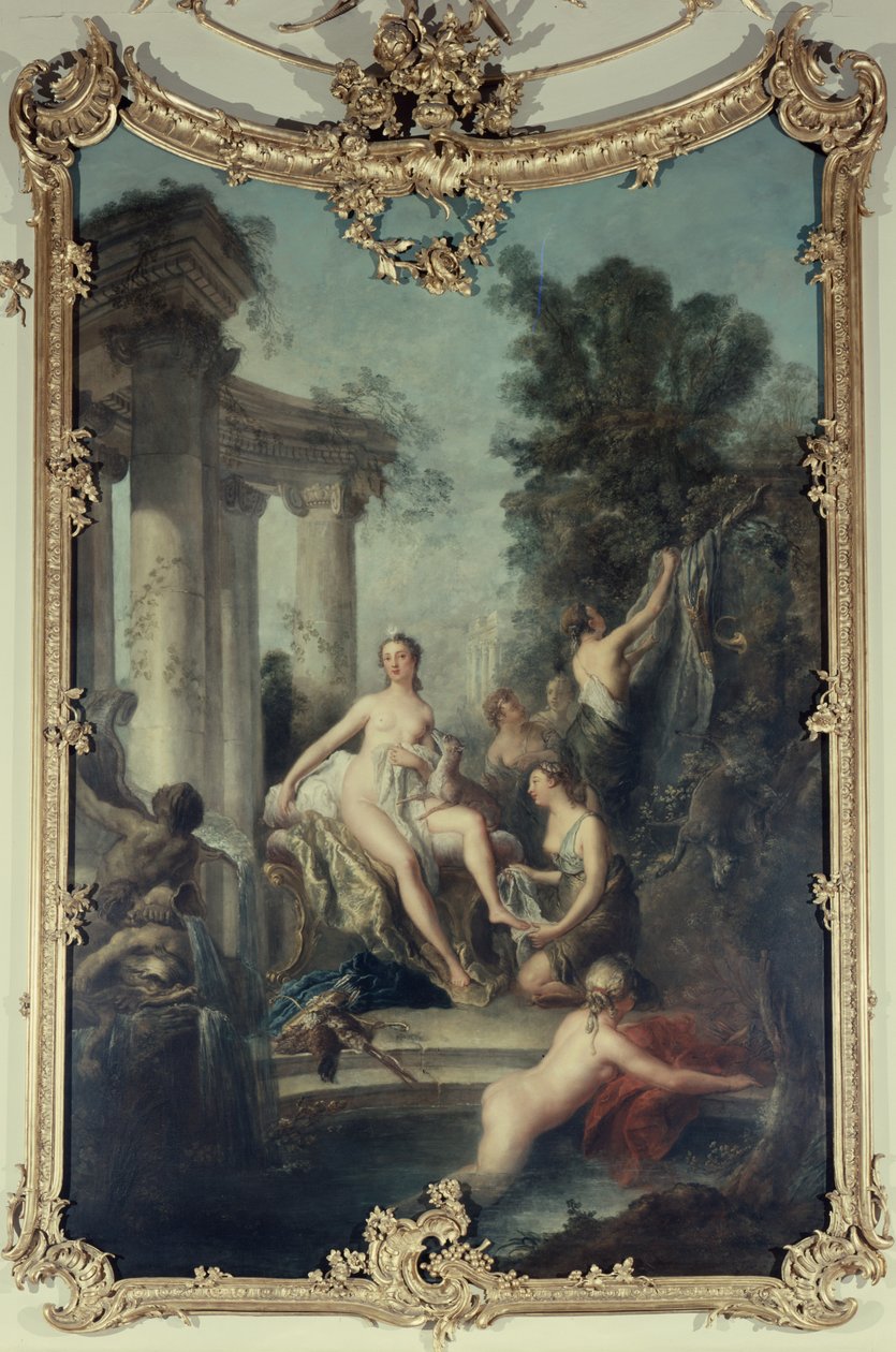 Diana ja hänen nymfinsä kylpevät, 1747 tekijältä Antoine Pesne