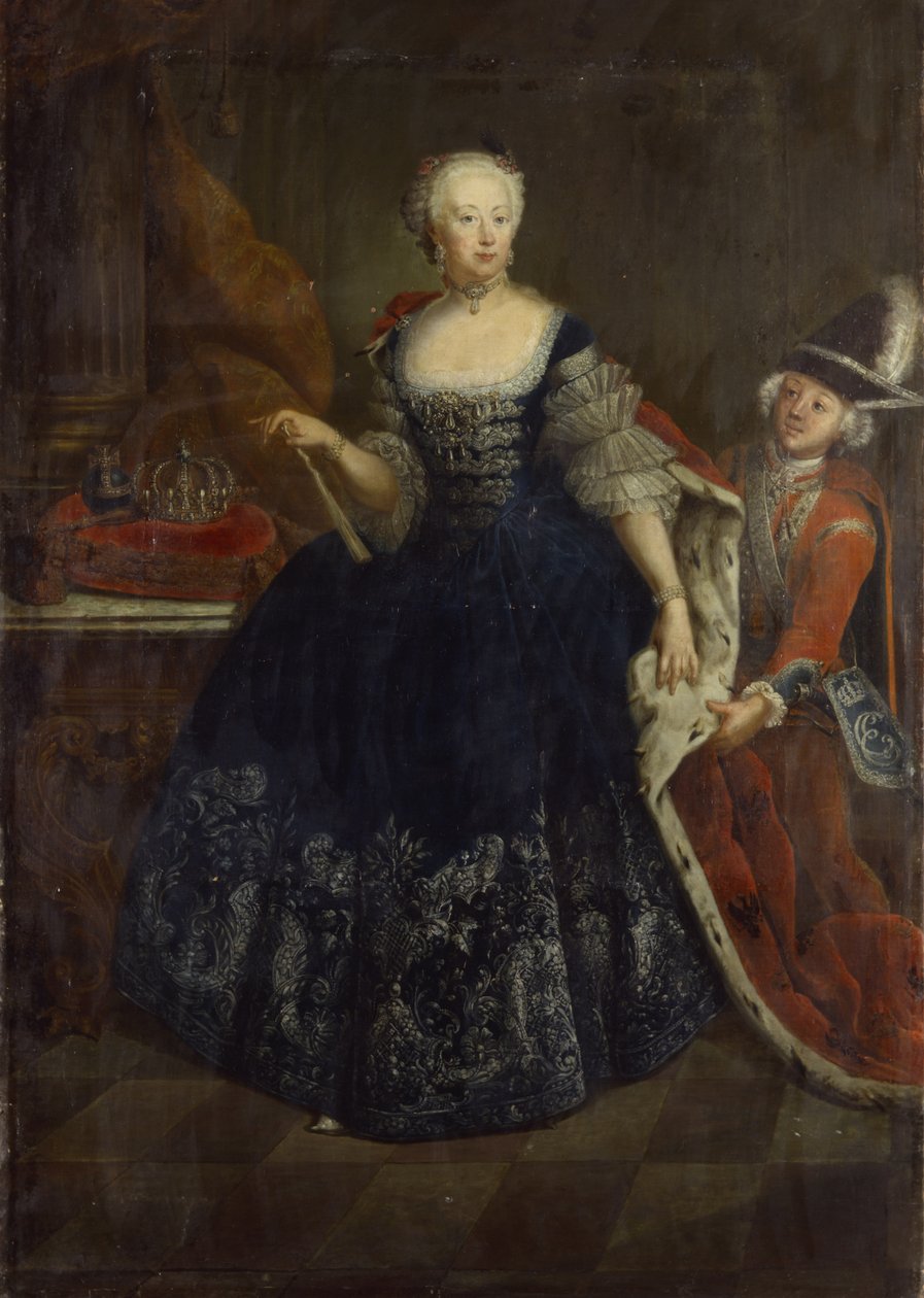 Elisabeth Christine von Braunschweig kuningattarena tekijältä Antoine Pesne