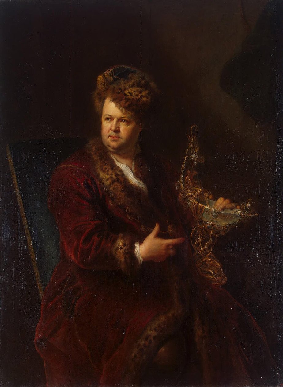 Porträt des Johann Melchior Dinglinger tekijältä Antoine Pesne