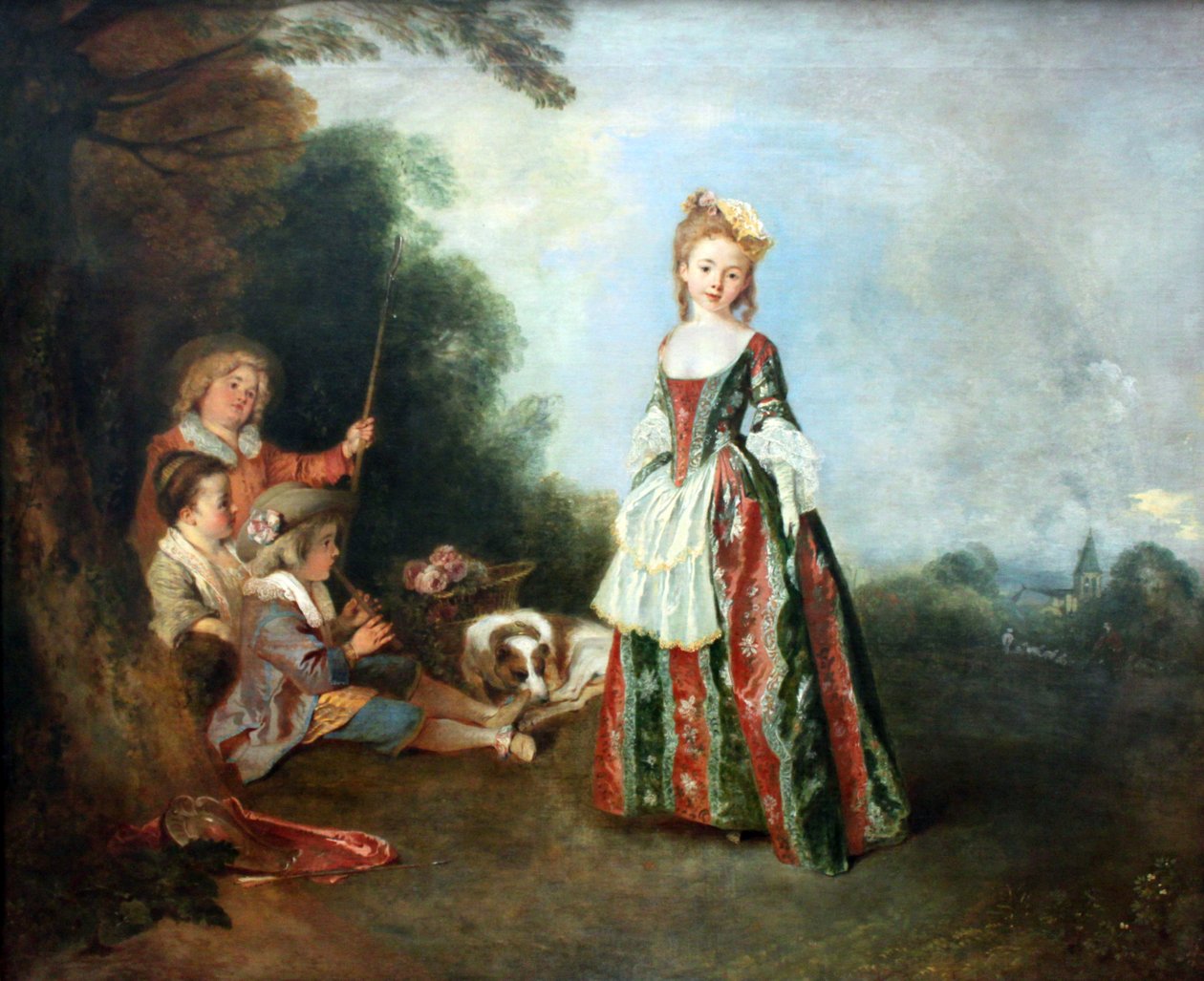 Der Tanz tekijältä Jean Antoine Watteau