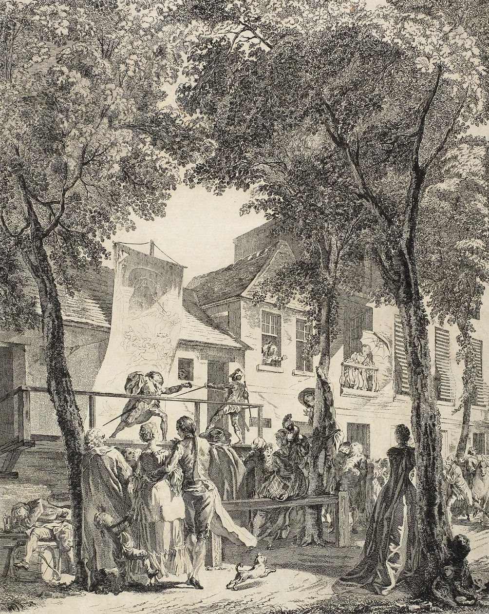 Paraati Boulevardilla, 1760 tekijältä Antoine Jean Duclos