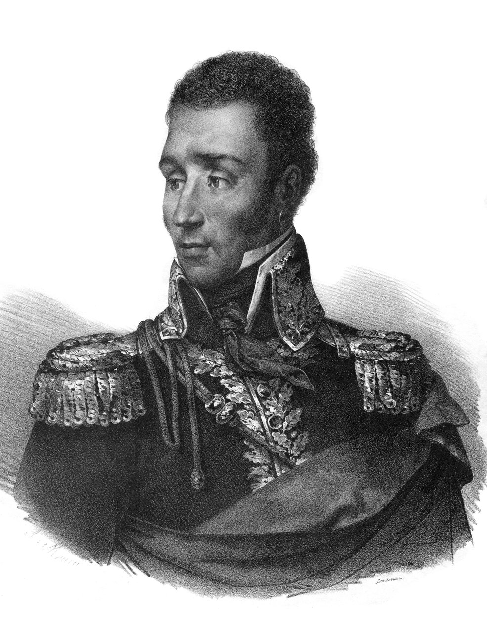 Jean Pierre Boyer (1776-1850) haitilainen poliitikko - kaiverrus Maurinin mukaan - tekijältä Antoine (after) Maurin