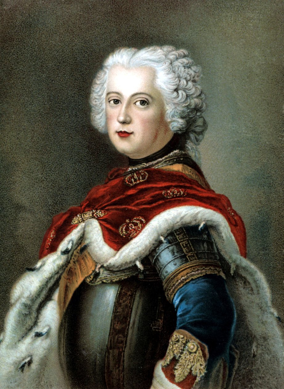 Fredrik II Suuri, Preussin kuningas tekijältä Antoine (after) Pesne