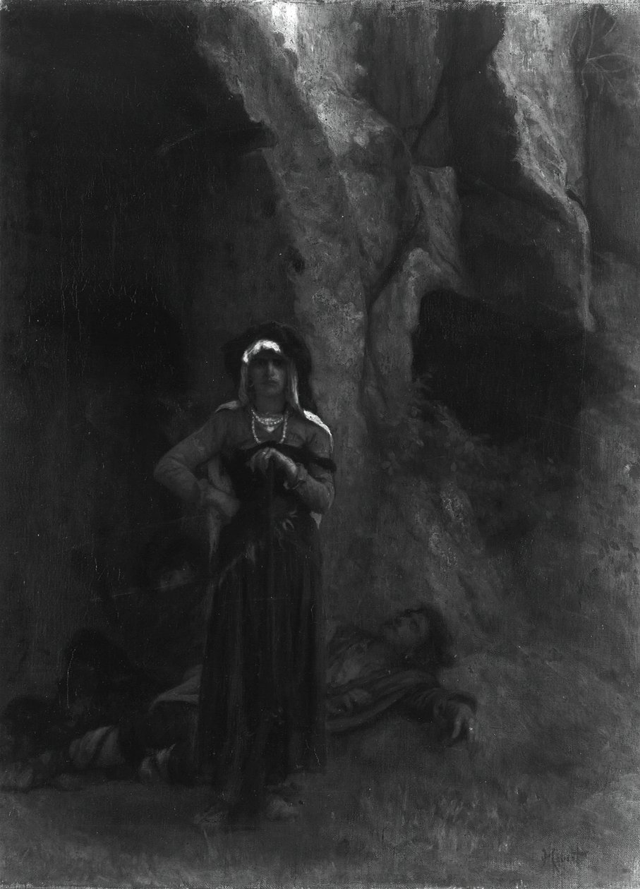 Vartiossa, 186070. tekijältä Antoine Auguste Ernest Hebert
