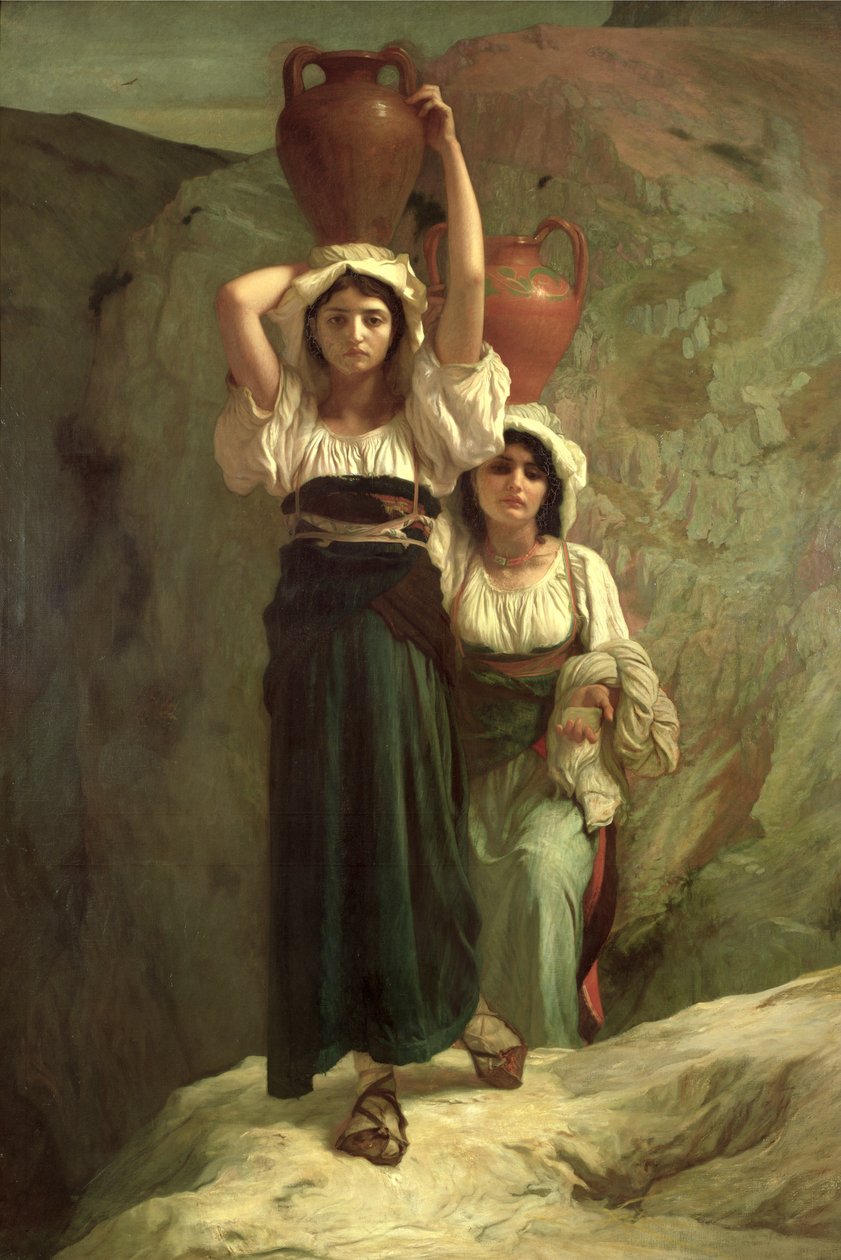 Alviton tytöt, 1855 tekijältä Antoine Auguste Ernest Herbert or Hebert