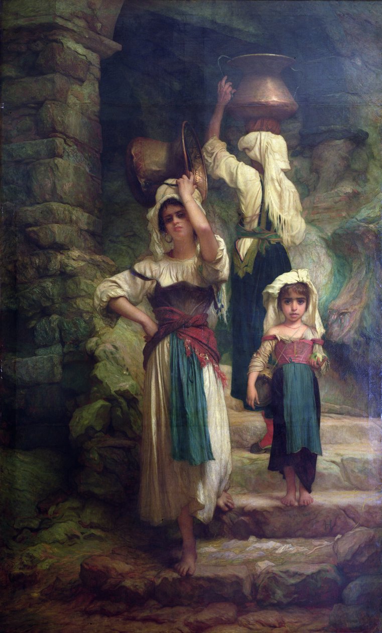 Cervaran naiset, 1858 tekijältä Antoine Auguste Ernest Herbert or Hebert