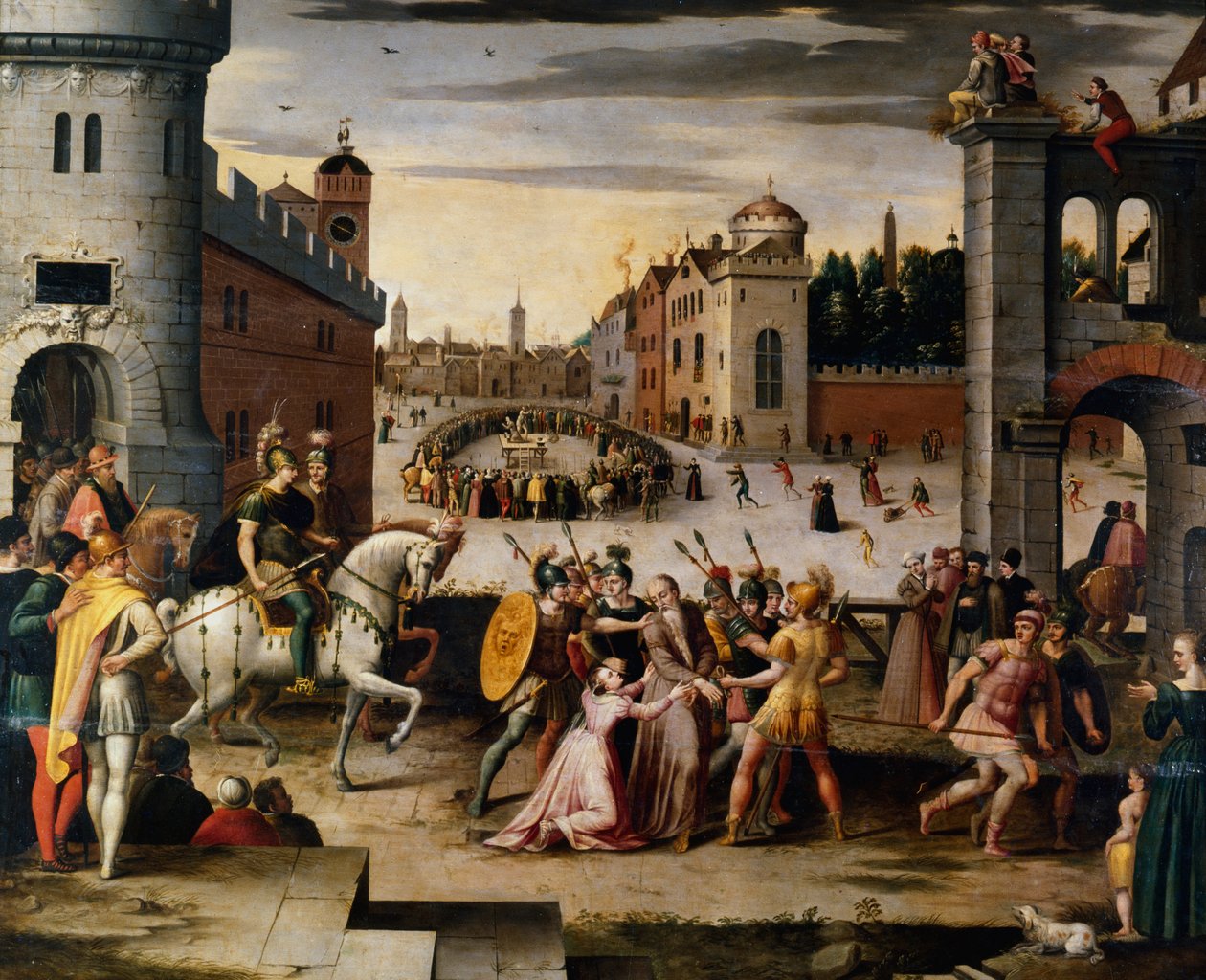 Englannin Henry VIII:n kanslerin Thomas Moren pidätys ja teloitus c1541-1599 tekijältä Antoine Caron