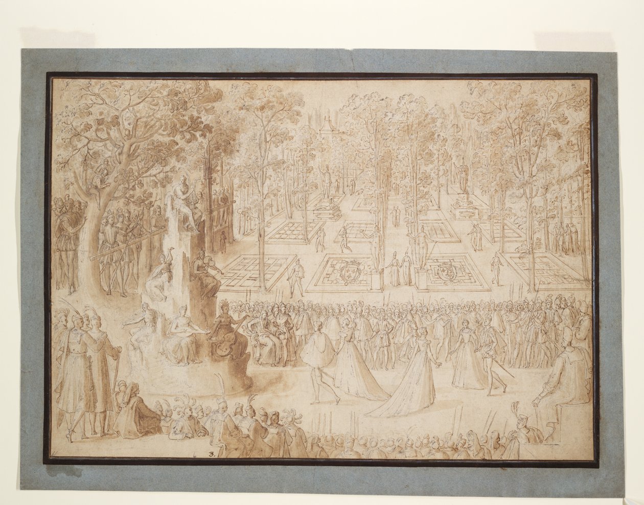 Catherine de Medici viihdyttää Puolan suurlähettiläitä Tuileries