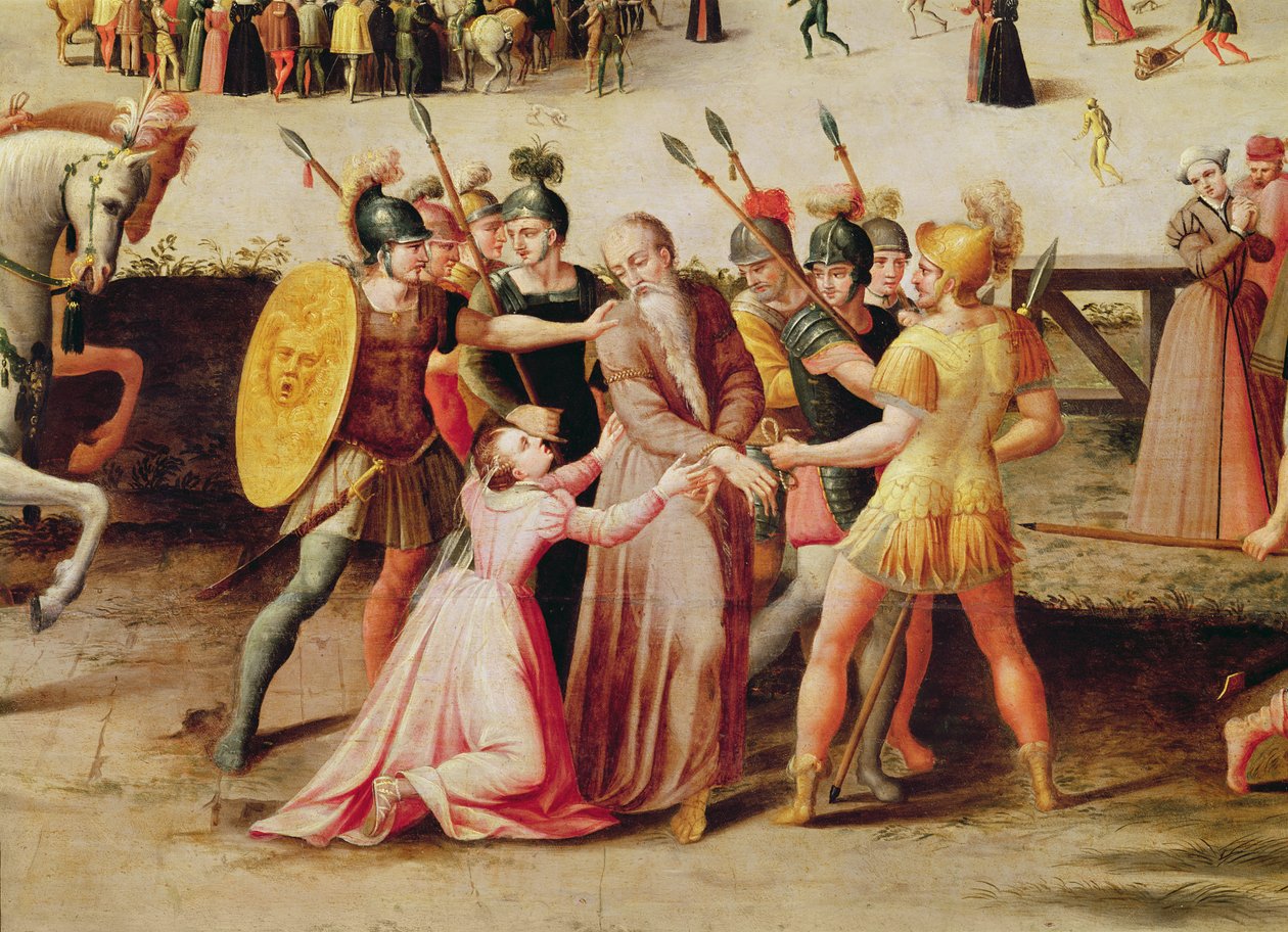Sir Thomas Moren pidätys vuonna 1535 (yksityiskohta 40437) tekijältä Antoine Caron