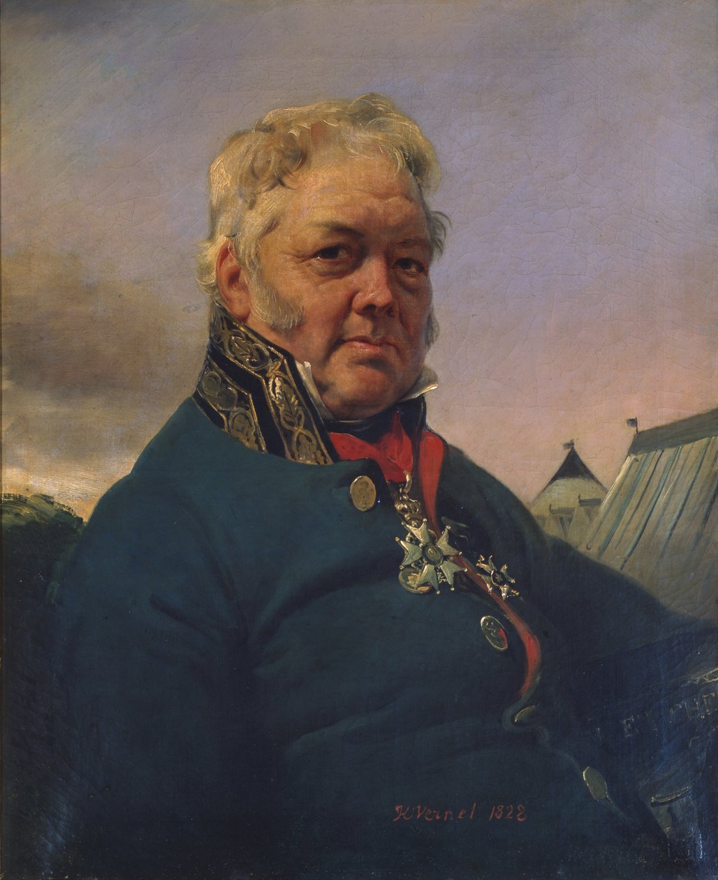 Paroni Rene Nicolas Dufriche-Desgenettes (1762-1837) 1822 (öljy kankaalle) tekijältä Antoine Charles Horace Vernet