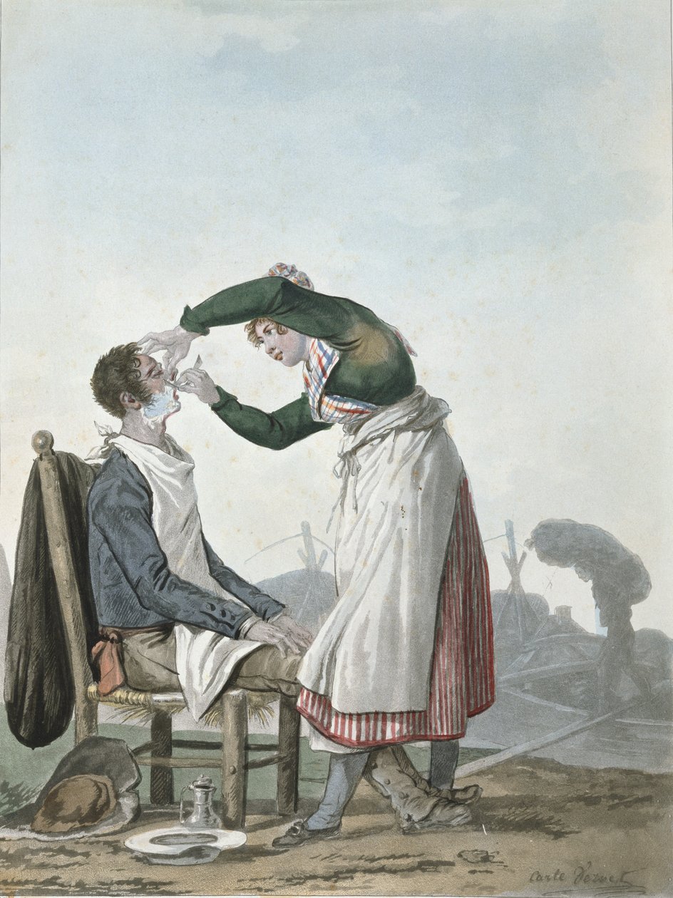 Parranajon parranajokone tekijältä Antoine Charles Horace Vernet