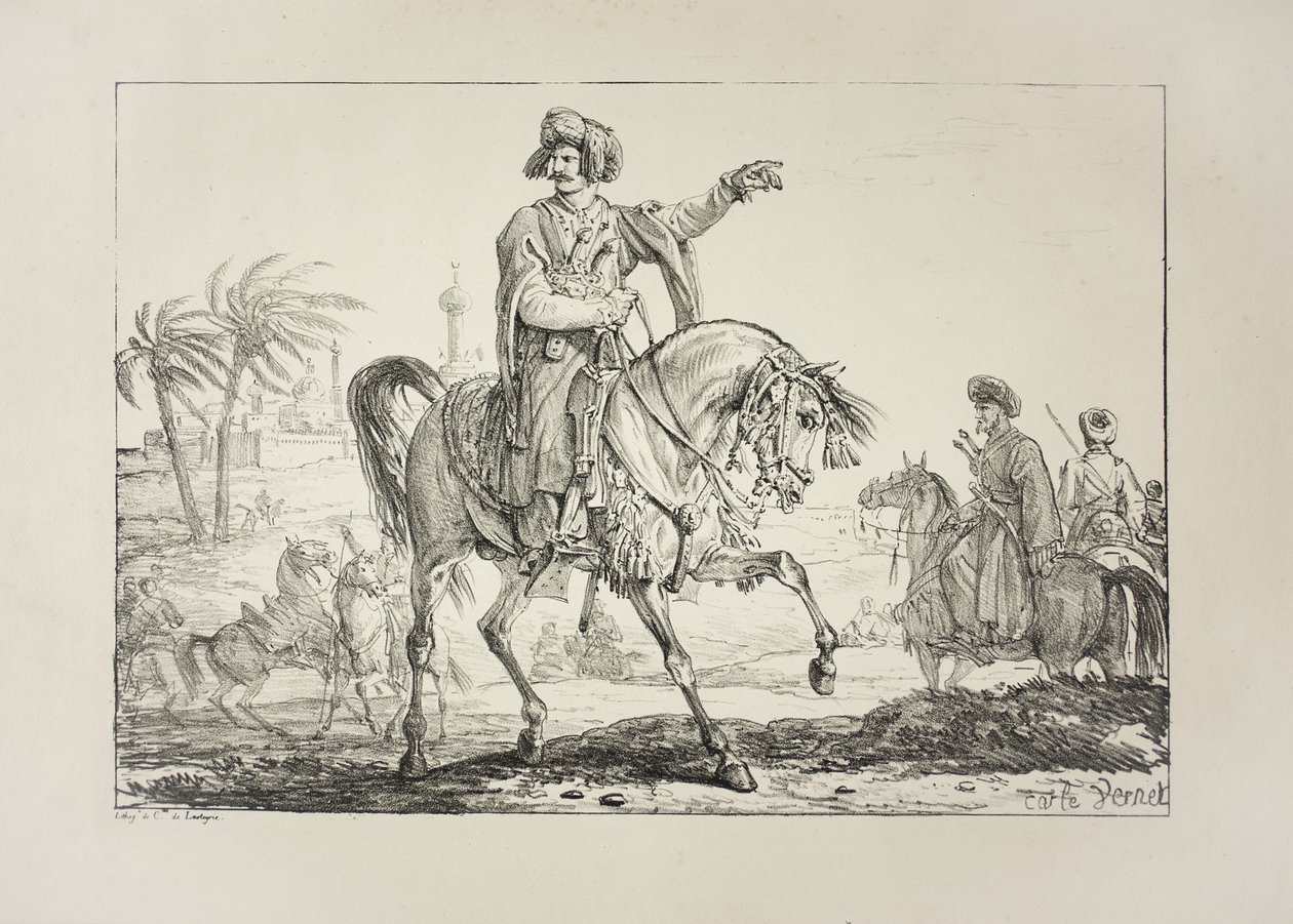 Päällikkö Mameluk, n. 1817 tekijältä Antoine Charles Horace Vernet