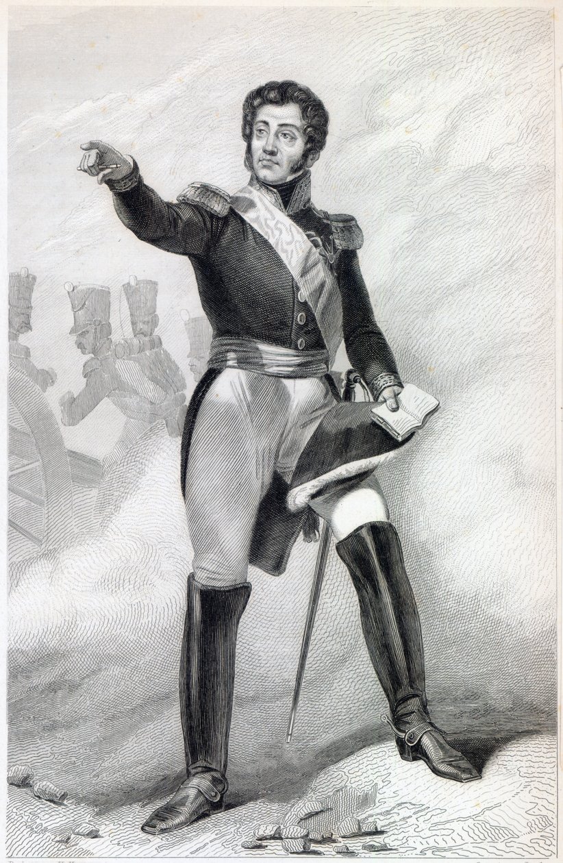 Gabriel Jean Joseph Molitor (1770-1849), Ranskan kreivi ja marsalkka tekijältä Antoine Charles Horace Vernet