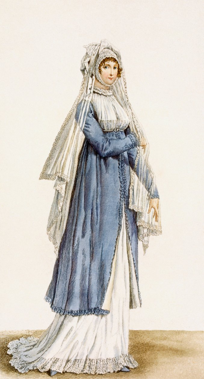 Naisten päivämekko, Incroyable et Marvelous -levy, kaiverrus Georges Jacques Gatine (1773-1831), pub. Pariisi, 1803 tekijältä Antoine Charles Horace Vernet