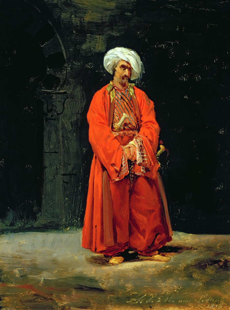 Itämaisen muotokuva, 1818 tekijältä Antoine Charles Horace Vernet
