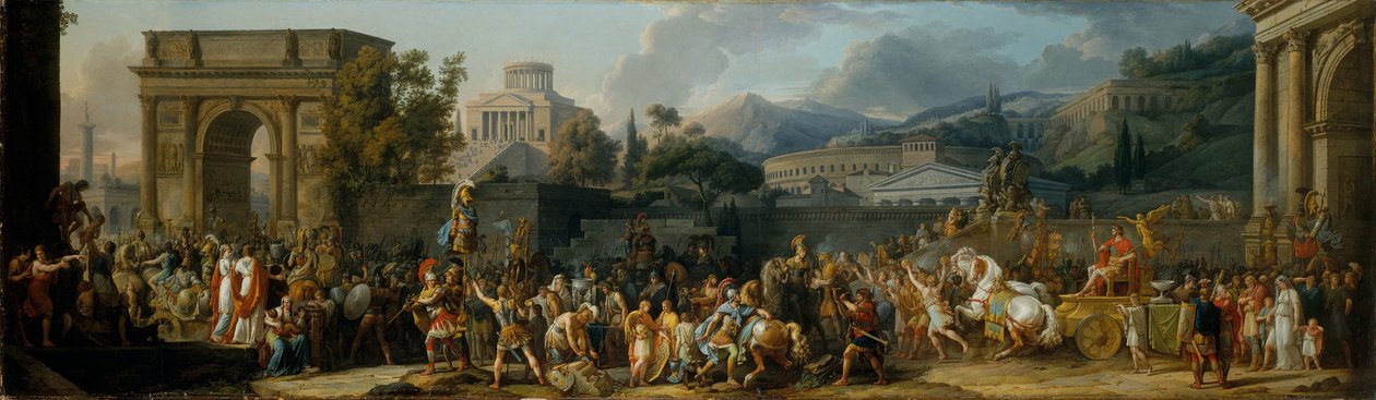 Aemilius Pauluksen voitto, 1789 tekijältä Antoine Charles Horace Vernet