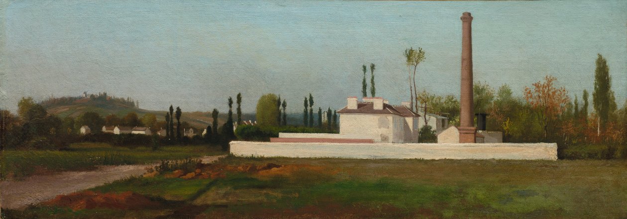 Teollisuuslaitos, n.1865-70 (öljy kankaalle) tekijältä Antoine Chintreuil