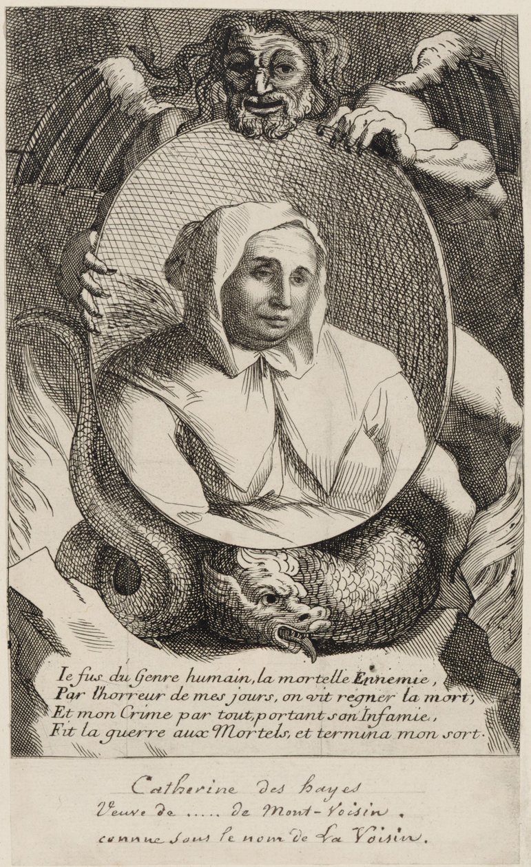 Catherine Deshayes (Monvoisin, tunnettu nimellä "La Voisin") 1680 tekijältä Antoine Coypel
