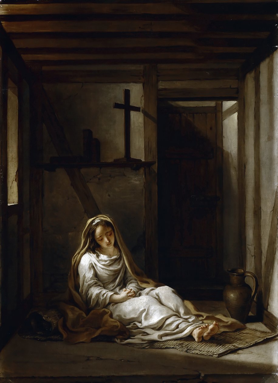 Saint Thaïs sellissään tekijältä Antoine Coypel