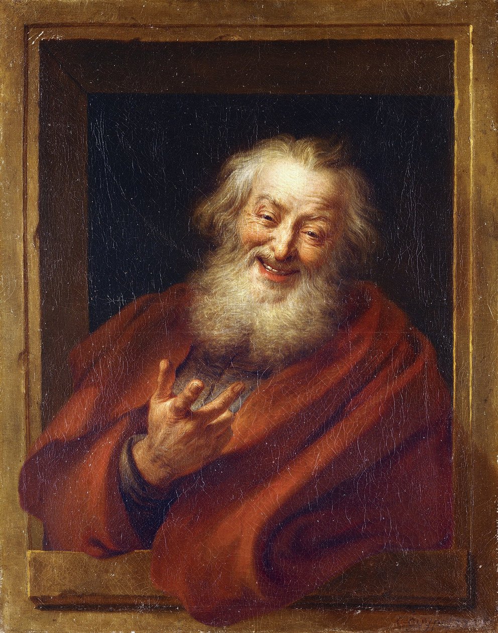 Iloinen Demokritos, 1700-luku tekijältä Antoine Coypel