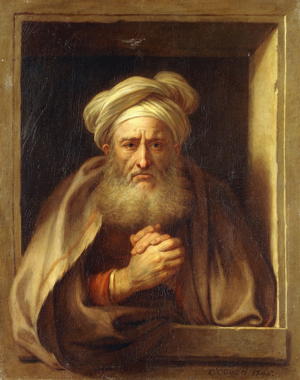 Surullinen Herakleitos, 1746 tekijältä Antoine Coypel
