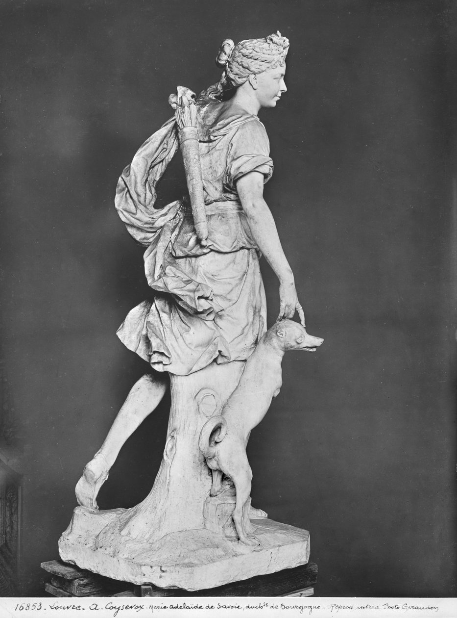 Marie-Adelaide de Savoie, Burgundin herttuatar, Diana metsästäjänä, 1709 (katso myös 209277, 346030, 346032) (marmori) tekijältä Antoine Coysevox