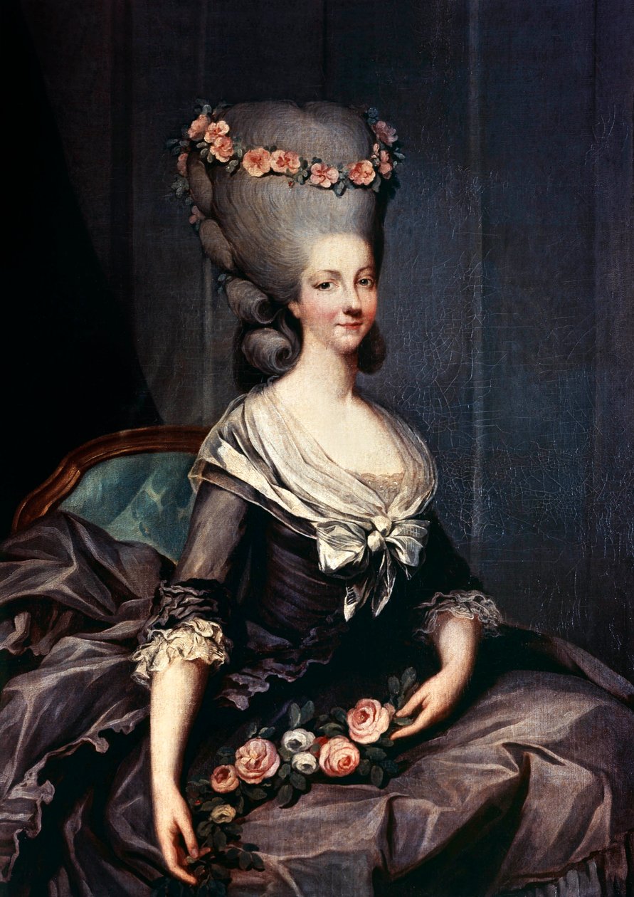 Marie-Therese Savoy-Carrignanista, Lamballen prinsessa tekijältä Antoine Francois (after) Callet