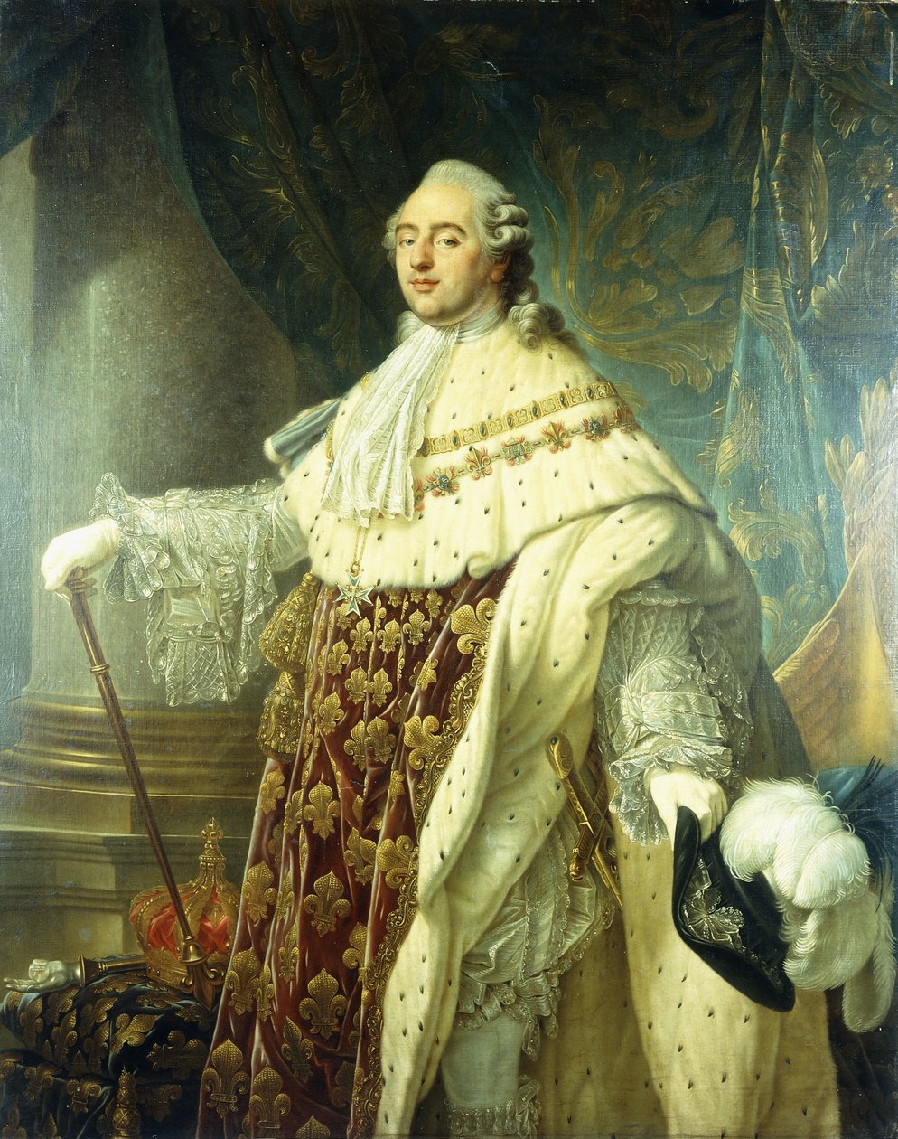 Ludvig XV:n muotokuva valtion kaapuissa, tekijältä Antoine François Callet