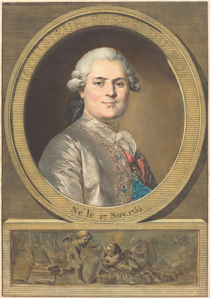 Monsieur Frère du Roi (Kuninkaan veli) tekijältä Antoine François Sergent after Joseph Siffred Duplessis