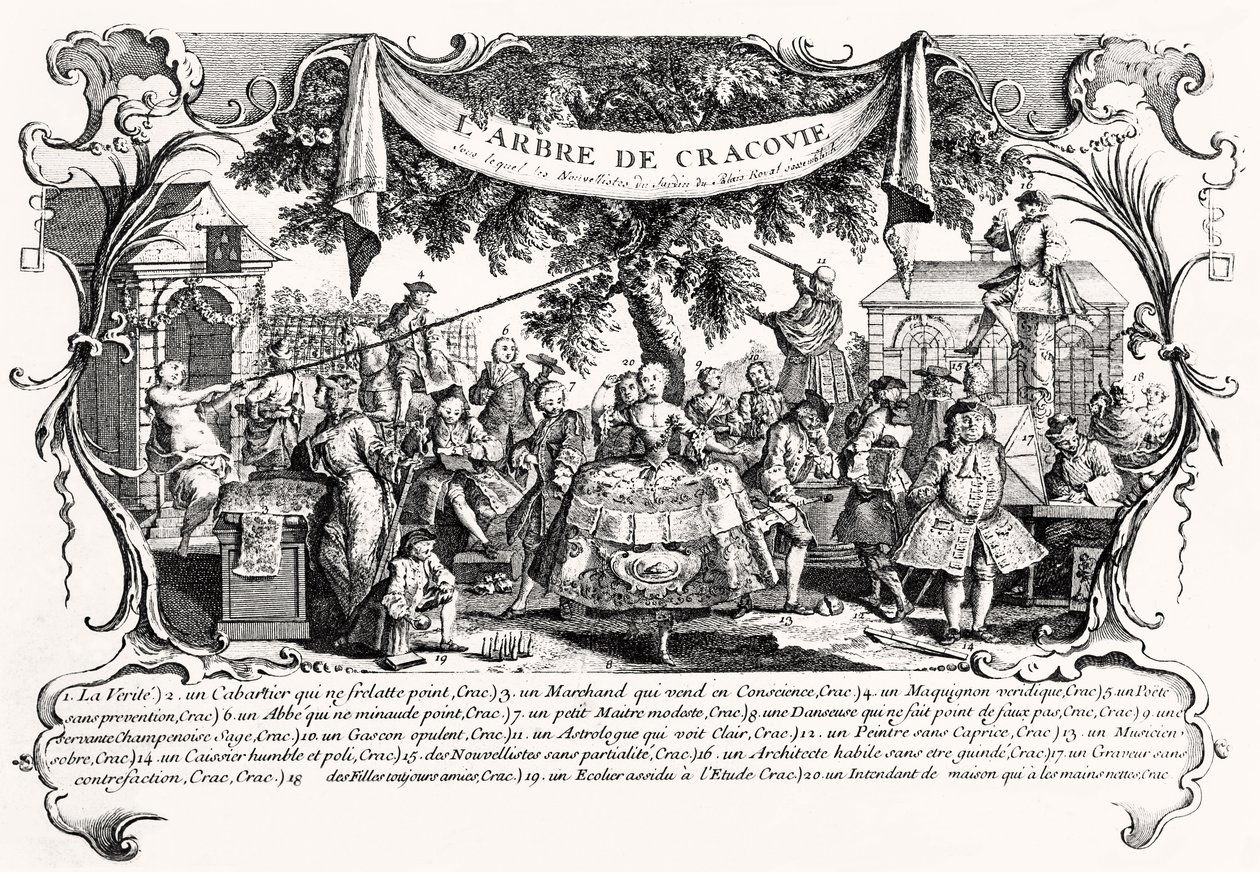 Krakovan puu, 1742 tekijältä Antoine Humblot