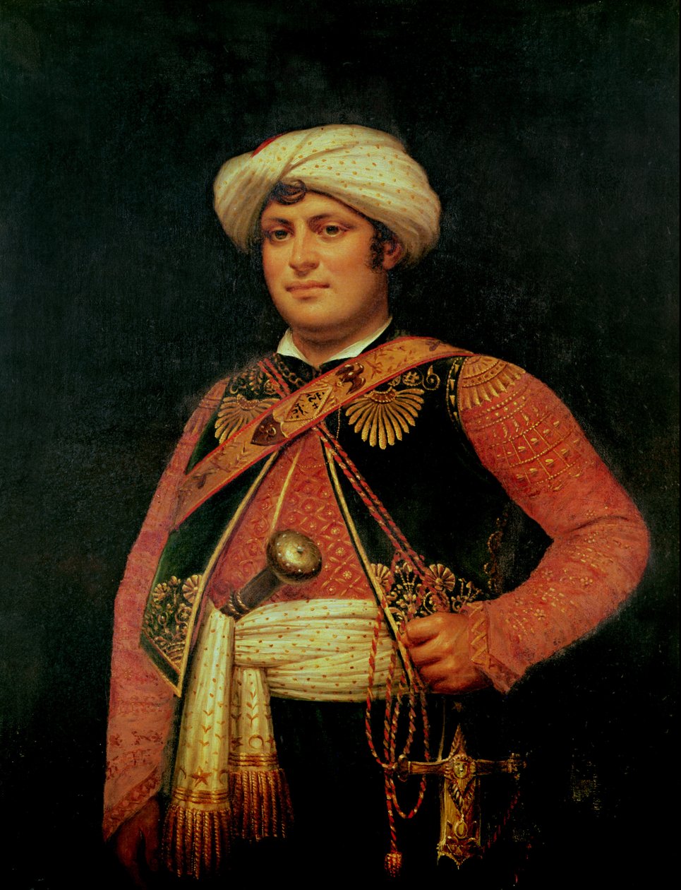 Roustan (1780-1845) (öljy kankaalle) tekijältä Antoine Jean (attr. to) Gros