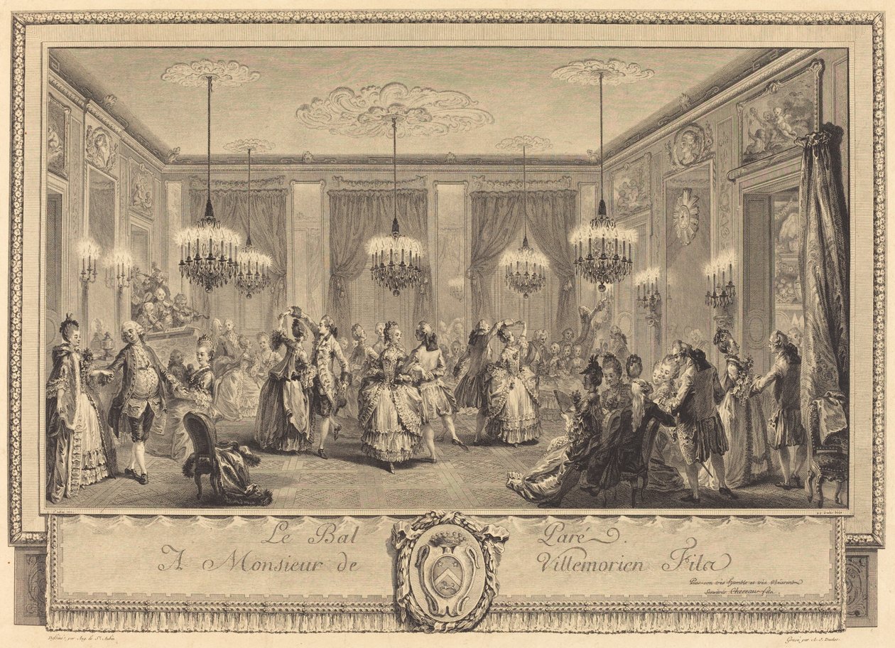 Heistä näyttää tekijältä Antoine Jean Duclos after Augustin de Saint Aubin