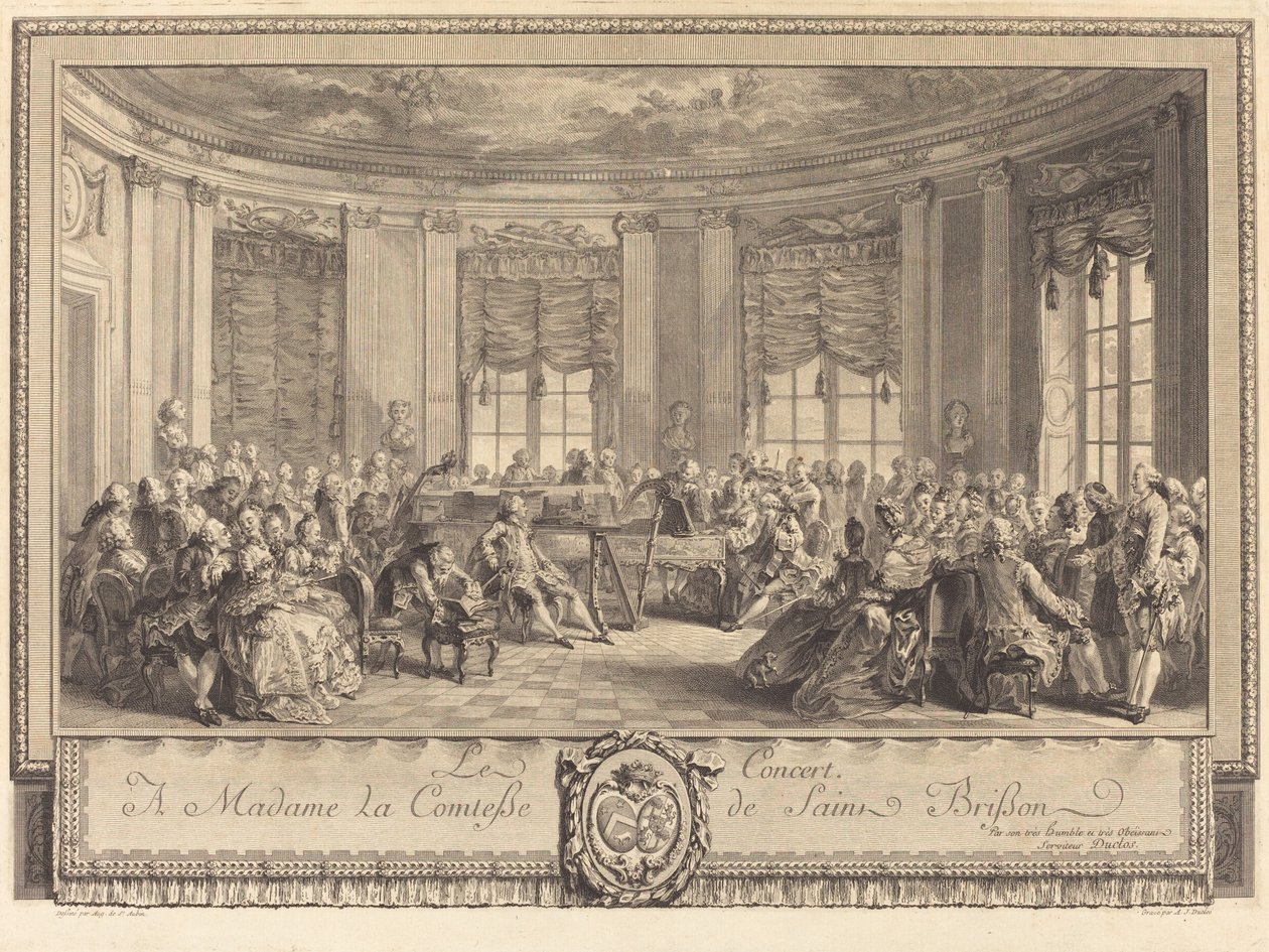 Konsertti tekijältä Antoine Jean Duclos after Augustin de Saint Aubin