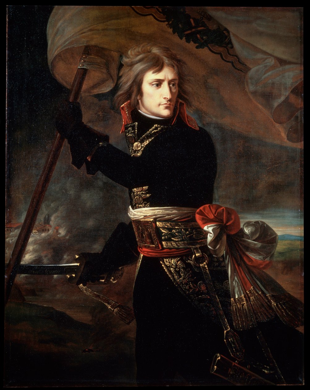 Napoleon Bonaparte Arcolen sillalla, 1797. tekijältä Antoine Jean Gros