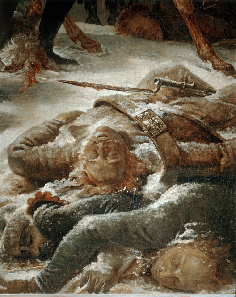 Napoleon Eylaun taistelukentällä, jonka ranskalaiset joukot voittivat 9. helmikuuta 1807 venäläiset ja preussilaiset ... tekijältä Antoine Jean Gros