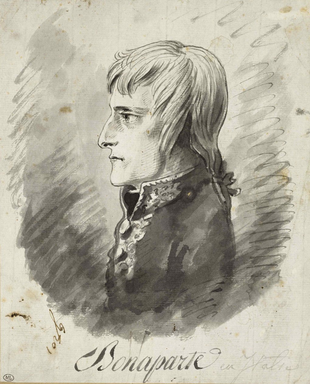 Napoleon Bonaparte, Italian armeijan komentaja, noin 1797. tekijältä Antoine Jean Gros