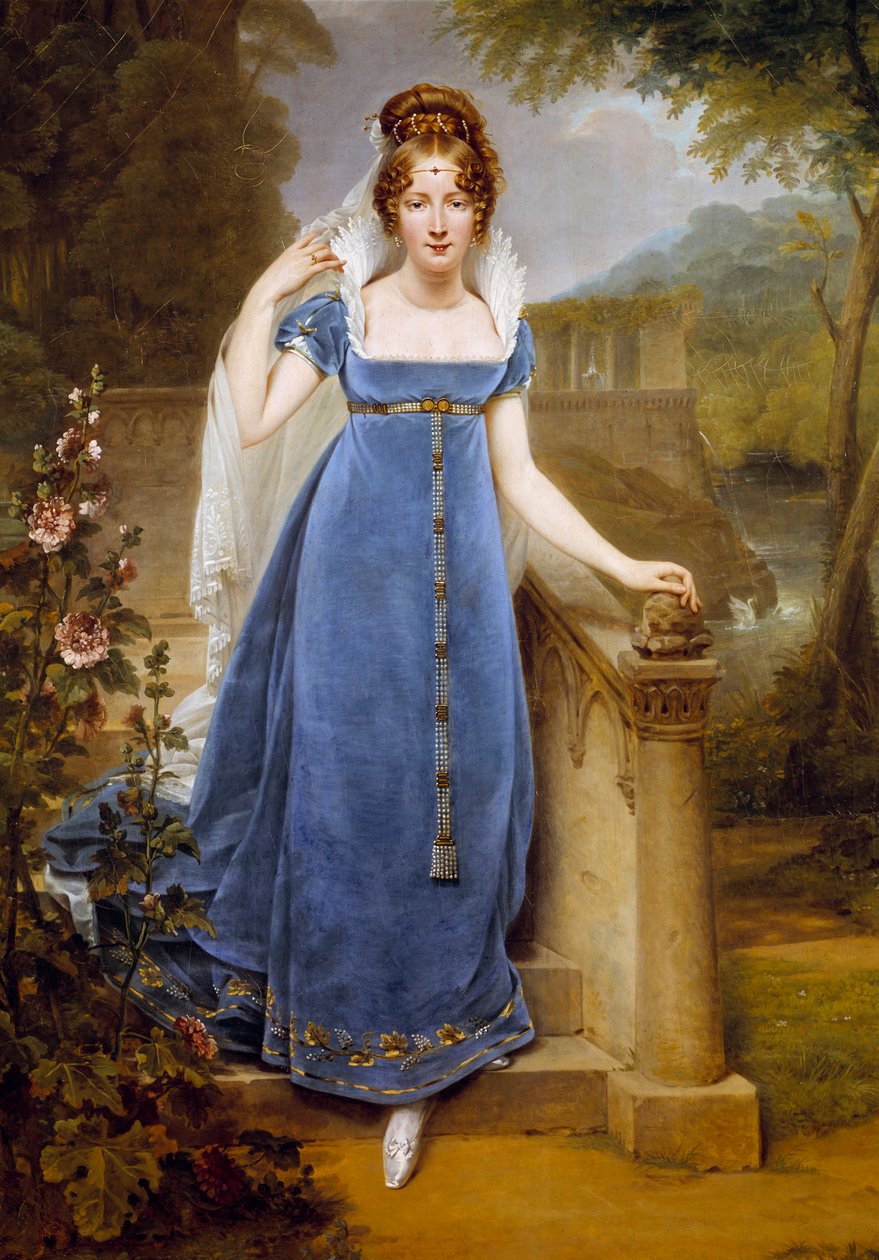 Täyspitkä muotokuva Henriette Scherreristä, kreivitär Legrandista (1795-1848). Antoine Jean Grosin (1771-1835) maalaus tekijältä Antoine Jean Gros