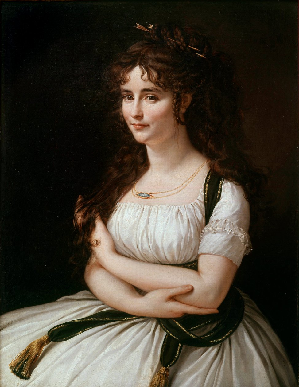 Madame Pasteurin muotokuva, s. Madeleine Alexandre (1773-1841) Antoine Jean Grosin (1771-1835) maalaus 1800-luvun aurinko. 0,86x0,37 m tekijältä Antoine Jean Gros